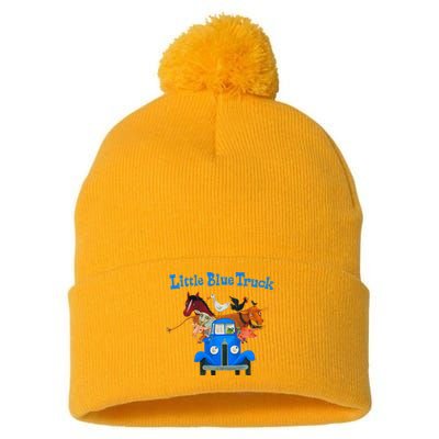 Little Blue Truck Pom Pom 12in Knit Beanie