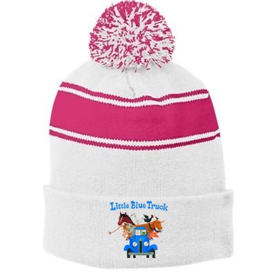 Little Blue Truck Stripe Pom Pom Beanie