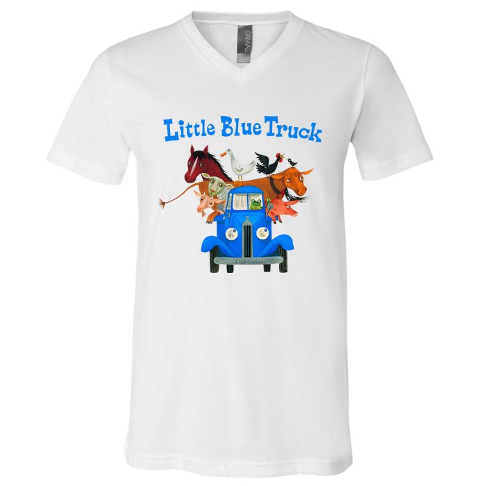 Little Blue Truck V-Neck T-Shirt