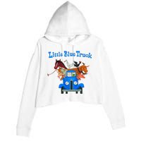 Little Blue Truck Crop Fleece Hoodie