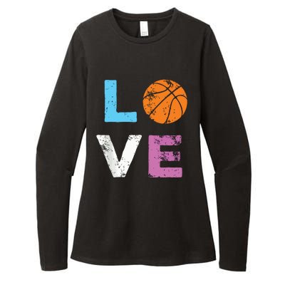 Love Basketball Team Fan Gift Womens CVC Long Sleeve Shirt