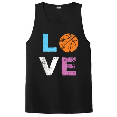 Love Basketball Team Fan Gift PosiCharge Competitor Tank