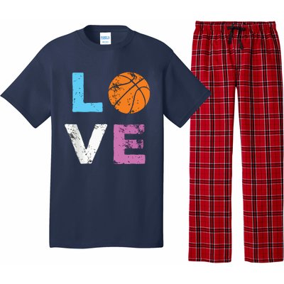 Love Basketball Team Fan Gift Pajama Set