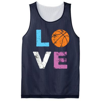 Love Basketball Team Fan Gift Mesh Reversible Basketball Jersey Tank