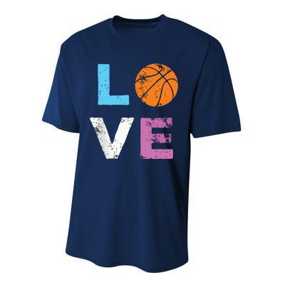 Love Basketball Team Fan Gift Performance Sprint T-Shirt