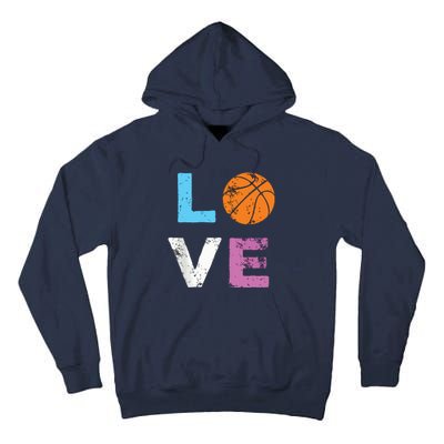 Love Basketball Team Fan Gift Tall Hoodie