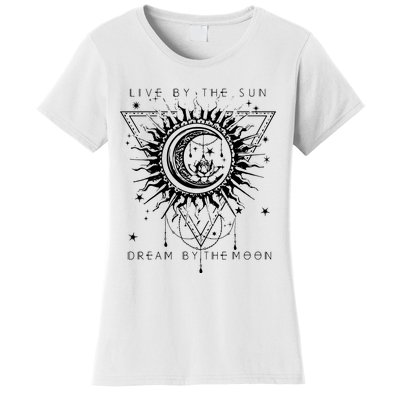 Live By The Sun Dream By The Moon Boho Graphic Women's T-Shirt