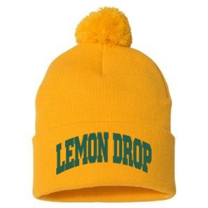 Lemons By Tay Lemon Drop Pom Pom 12in Knit Beanie