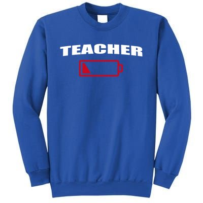 Low Battery Teacher Professional Teacher Life Career Gift Sweatshirt