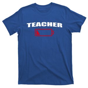 Low Battery Teacher Professional Teacher Life Career Gift T-Shirt