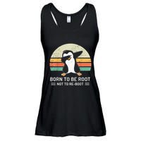 Linux Born To Be Boot Not To Be Root Funny Retro Linux Ladies Essential Flowy Tank