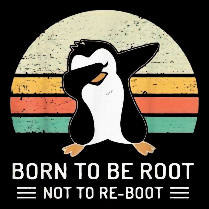 Linux Born To Be Boot Not To Be Root Funny Retro Linux Women's V-Neck T-Shirt