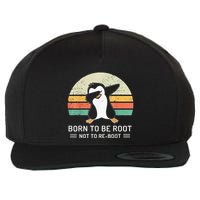 Linux Born To Be Boot Not To Be Root Funny Retro Linux Wool Snapback Cap