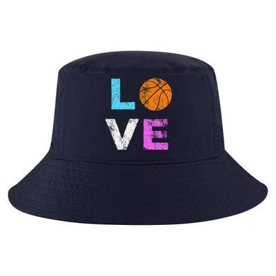 Love Basketball Team Fan Gift Cool Comfort Performance Bucket Hat