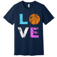 Love Basketball Team Fan Gift Premium T-Shirt