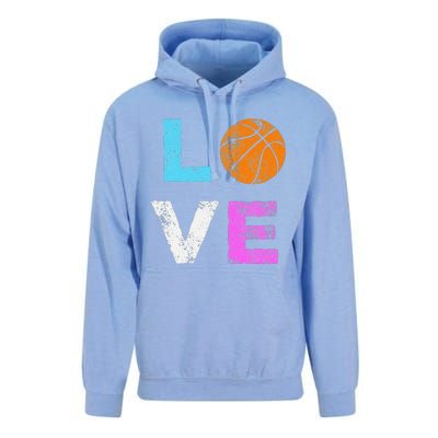 Love Basketball Team Fan Gift Unisex Surf Hoodie