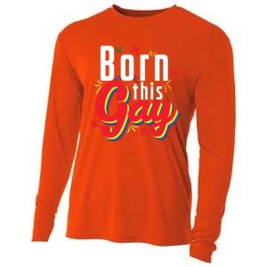 Lgbt Born This Gay Meaningful Gift Cooling Performance Long Sleeve Crew