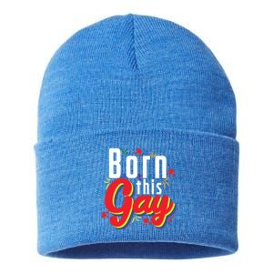 Lgbt Born This Gay Meaningful Gift Sustainable Knit Beanie