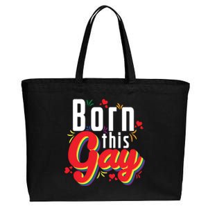 Lgbt Born This Gay Meaningful Gift Cotton Canvas Jumbo Tote