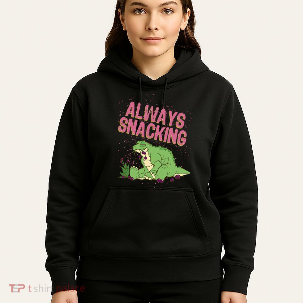 Land Before Time Spike Always Snacking Hoodie
