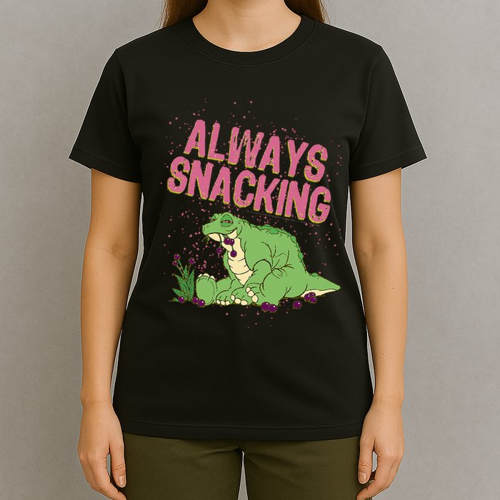 Land Before Time Spike Always Snacking T-Shirt