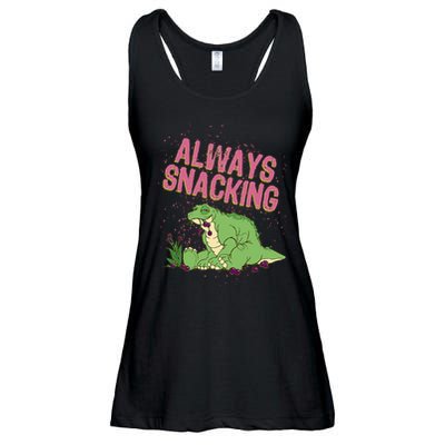 Land Before Time Spike Always Snacking Ladies Essential Flowy Tank