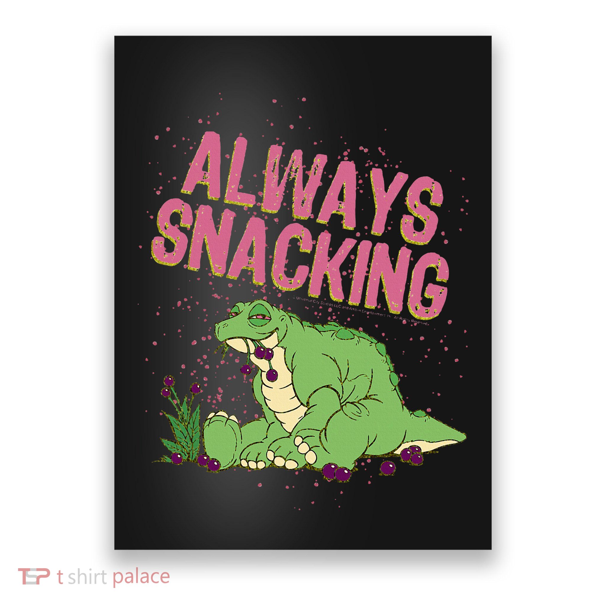 Land Before Time Spike Always Snacking Poster
