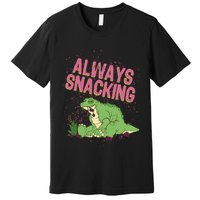 Land Before Time Spike Always Snacking Premium T-Shirt