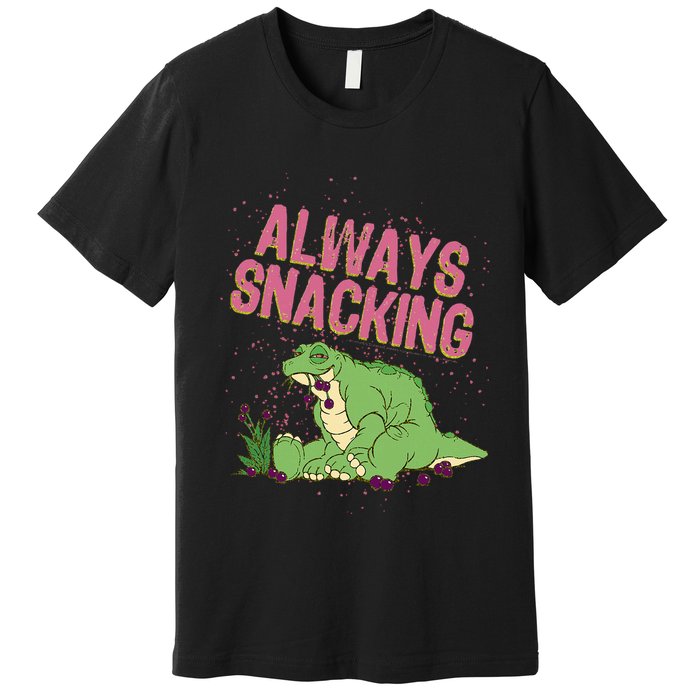 Land Before Time Spike Always Snacking Premium T-Shirt