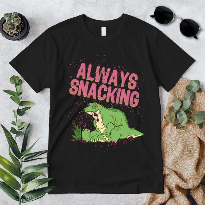 Land Before Time Spike Always Snacking Premium T-Shirt