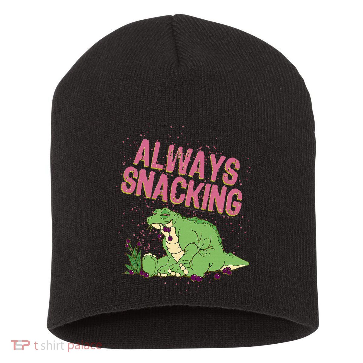 Land Before Time Spike Always Snacking Short Acrylic Beanie