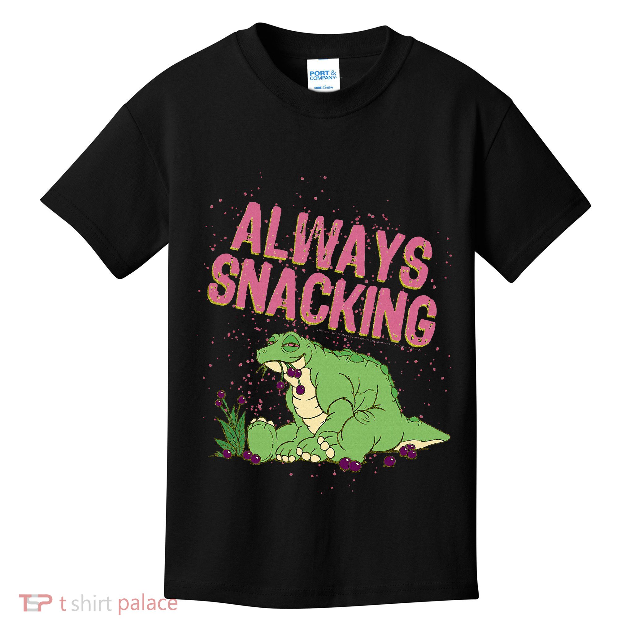 Land Before Time Spike Always Snacking Kids T-Shirt