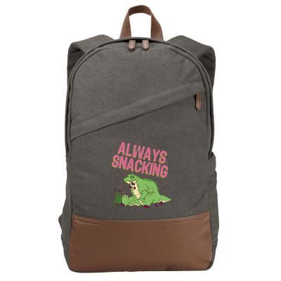 Land Before Time Spike Always Snacking Cotton Canvas Backpack
