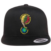 Lithuanian BB Team Win For Lietuva By Lithuania Strong Flat Bill Trucker Hat