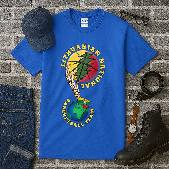 Lithuanian BB Team Win For Lietuva By Lithuania Strong Tall T-Shirt
