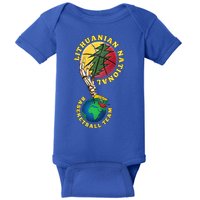Lithuanian BB Team Win For Lietuva By Lithuania Strong Baby Bodysuit