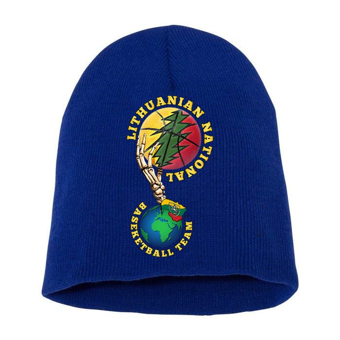 Lithuanian BB Team Win For Lietuva By Lithuania Strong Short Acrylic Beanie