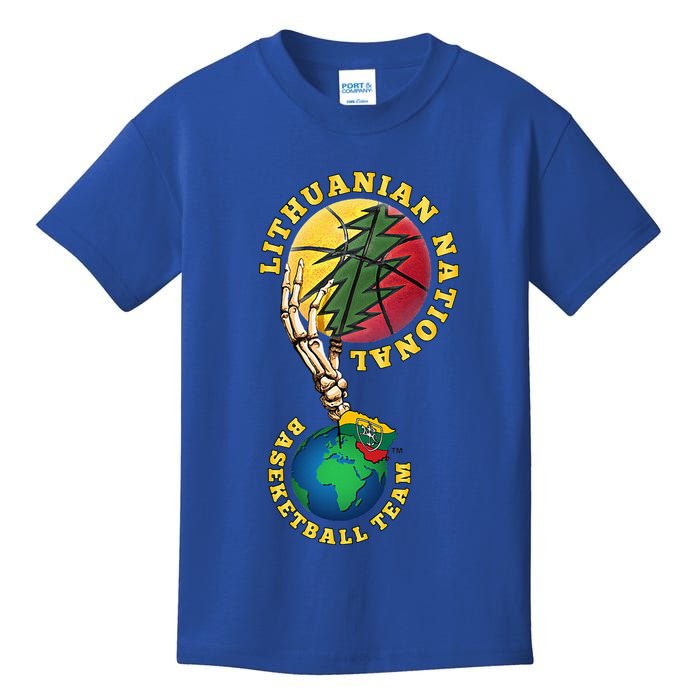 Lithuanian BB Team Win For Lietuva By Lithuania Strong Kids T-Shirt