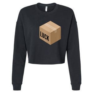 Luck Box Texas Hold 'Em Poker Player Casino Cropped Pullover Crew