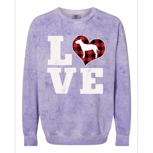 Love Bull Terrier Dog Lover Funny Gift Cute Dog Valentines Day Gift Colorblast Crewneck Sweatshirt