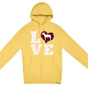 Love Bull Terrier Dog Lover Funny Gift Cute Dog Valentines Day Gift Premium Pullover Hoodie