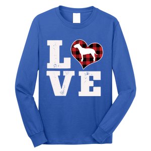 Love Bull Terrier Dog Lover Funny Gift Cute Dog Valentines Day Gift Long Sleeve Shirt