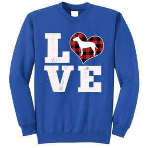 Love Bull Terrier Dog Lover Funny Gift Cute Dog Valentines Day Gift Sweatshirt