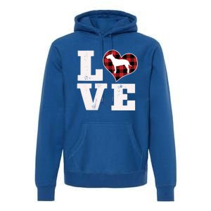 Love Bull Terrier Dog Lover Funny Gift Cute Dog Valentines Day Gift Premium Hoodie