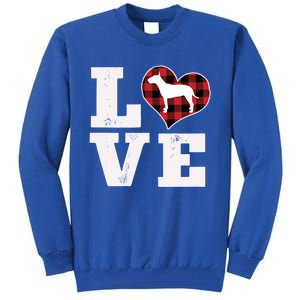 Love Bull Terrier Dog Lover Funny Gift Cute Dog Valentines Day Gift Tall Sweatshirt