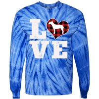 Love Bull Terrier Dog Lover Funny Gift Cute Dog Valentines Day Gift Tie-Dye Long Sleeve Shirt