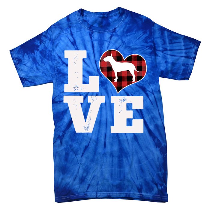 Love Bull Terrier Dog Lover Funny Gift Cute Dog Valentines Day Gift Tie-Dye T-Shirt