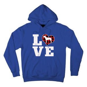 Love Bull Terrier Dog Lover Funny Gift Cute Dog Valentines Day Gift Tall Hoodie