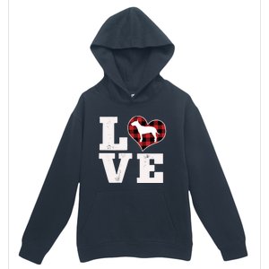 Love Bull Terrier Dog Lover Funny Gift Cute Dog Valentines Day Gift Urban Pullover Hoodie