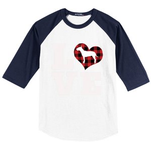 Love Bull Terrier Dog Lover Funny Gift Cute Dog Valentines Day Gift Baseball Sleeve Shirt